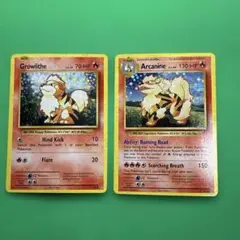Growlithe & Arcanine ポケモンカードセット