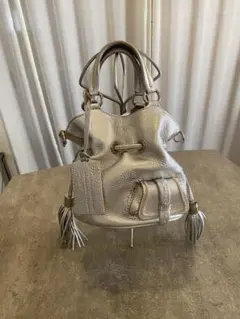 LANCEL プルミエ フラート ミニハンドバッグ シルバー