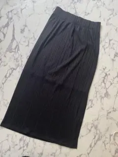 GU 黒 リブ編み タイトスカートMサイズ