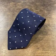 USA製　Brooks Brothers ネイビー ドット柄 ネクタイ