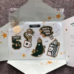 Starbucks Rewards限定5周年記念ワッペンキーホルダー