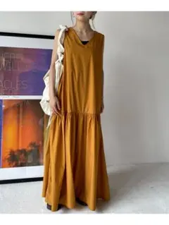 ティアードノースリーブワンピース