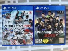 2枚セット プロ野球スピリッツ2019&ウィニングイレブン2018 PS4