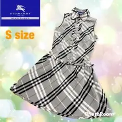 極希少美品✨バーバリー✨ノバチェックワンピース✨Aライン✨36 S✨韓国✨ベルト