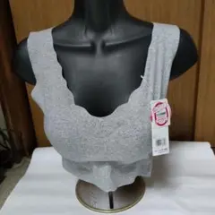 @50GUNZE 完全無縫製 グレー トップス KL2055
