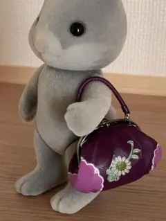 リーメントぷちサンプルシリーズ 和雑貨 バック紫色