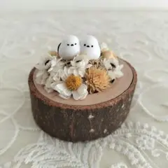 再…再販♪ナチュラルなシマエナガのオブジェ