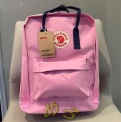 明るいピンク/ネイビー カンケンリュックサック フェールラーベン 16L 4