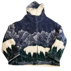 フリースジャケット マズマニア 90s フリース 古着 山 森 ビンテージ