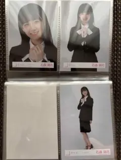 櫻坂46 石森璃花 生写真 スーツコーデ セミコンプ ヨリ チュウ ヒキ
