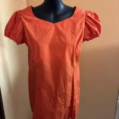 フラダンスのブラウス　オレンジ色