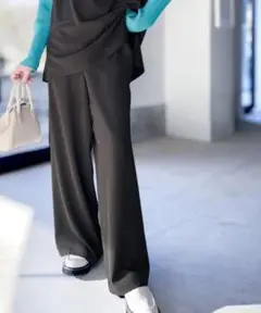 RIRIYANO×クラシカルエルフ コラボ ブラック ワイドパンツ