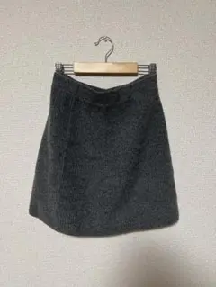 UniqloC ユニクロシー プレミアムラムミニスカート グレー M