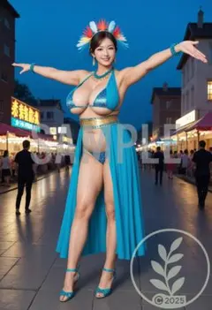 リオのカーニバル風 巨乳グラマラス美女 ビキニ姿の華やか写真集 リ5805_18