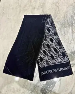 EMPORIO ARMANI 波模様マフラー