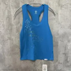 新品 CREAM CLOTHING 青 タンクトップ ストーン装飾