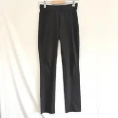 【 シンクロクロッシング】　ストレートパンツ　ストレッチ　ブラック　Ｓサイズ