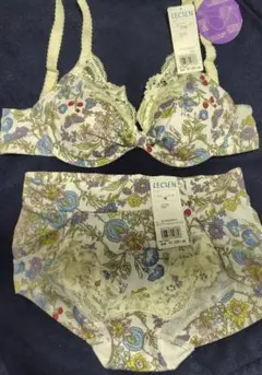 LECIEN 花柄 ブラジャー ショーツセット C70