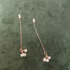 【限定値下げ】agete k10 ピアス 天然石