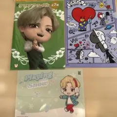 BTS V キムテヒョン テテ クリアファイル ランチョンマットシート