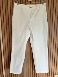 セール!美品 ユニクロ 白 EZYアンクルパンツ