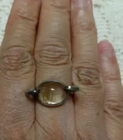 ルチルクォーツ　vintage リング