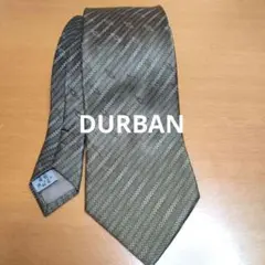 D'URBAN オリーブグリーンと黒のネクタイ
