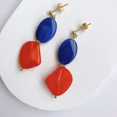 万博カラー ミャクミャクカラー　ポストピアス