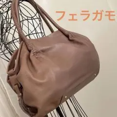 Ferragamo (フェラガモ )レザー ハンドバッグ ブラウン