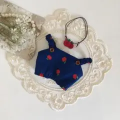 アイナナ モンぬい サロペットセット りんご×濃青③
