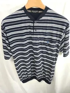 【美品】BLACK LABEL ボーダーTシャツ Lサイズ ネイビー