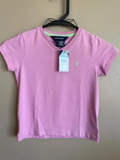 Ralph Lauren ピンク Vネック Tシャツ 6サイズ