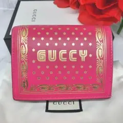 【希少】 GUCCI グッチ 財布 折り財布 セガ コラボ セガロゴ ピンク
