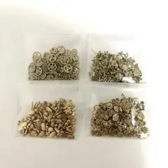 【匿名配送】レジン ネイル 封入パーツ ゴールド 4パックセット