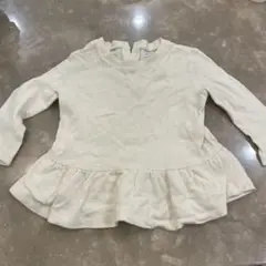 Ralph Lauren フリル裾 トレーナー 18M クリーム