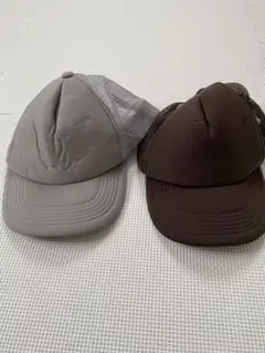 workman メッシュキャップ グレー ブラウン 2個セット　ワークキャップ