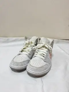 Jordan 1 Mid ホワイト/グレー/ピンク 6.5