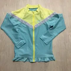FILA ラッシュガード 140 エメラルドグリーン.黄色