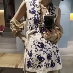 美品☆sara malika 刺繍ジレ ベスト　ラバリ 美品☆sara malika 刺繍ジレ ベスト ラバリ Sara Mallika