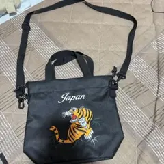 未使用タグ無し虎のプリントショルダーバッグ