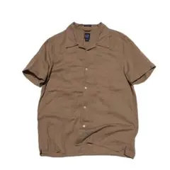 00s OLD GAP 半袖 オープンカラーシャツ ブラウン S