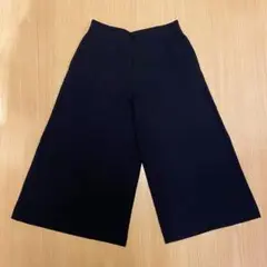 最後10時間1200★美品★ユニクロ ポンチワイドクロップドパンツ