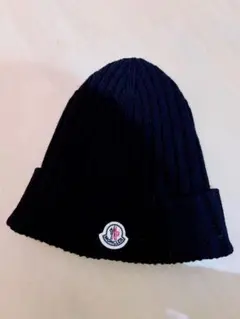 今季完売品 MONCLER モンクレール ニット帽 ブラック 黒
