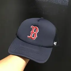 未使用￼ボストンレッドソックス トラッカーキャップ ネイビー