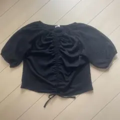 COLZA ブラック ルーズフィット トップス L
