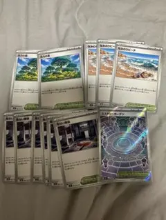 ポケモンカード 活力の森　なみのりビーチ　ミステリーガーデン　危ない廃墟
