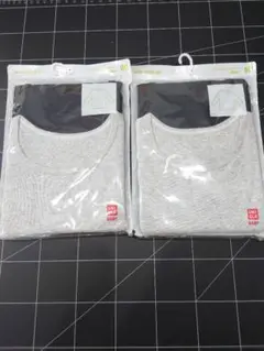 UNIQLO ベビーシャツ肌着 80サイズ グレー 2枚セット