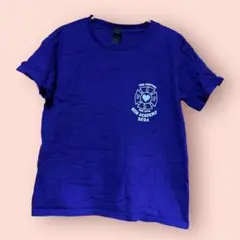 GILDAN 紫 Tシャツ 【Sサイズ 】消防士デザインkidsシャツ パープル