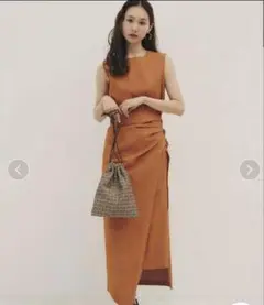 美品　RANDEBOO Layered wrap set op