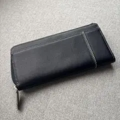 ネイビー レザー 長財布